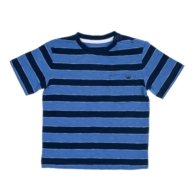 Baby Boy's Short Sleeves Striped Printed T-Shirts 